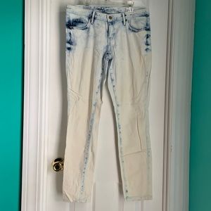 Mossimo Denim Women’s Acid-Wash Low-Rise Skinny Jeans Size 10